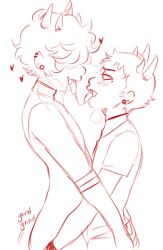 2boys french_kiss gay grinding heart homestuck incest mituna_captor sollux_captor tagme text tongue_kiss tongue_out yaoi