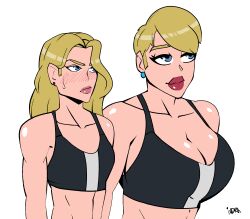 2girls alien alien_girl alien_humanoid alien_look_like_human ass athletic athletic_female big_ass big_breasts blonde_female blonde_hair breast_envy breasts bust busty chest cleavage curvaceous curvy curvy_figure dc dc_comics digital_drawing_(artwork) digital_media_(artwork) eyebrows eyelashes eyes female female_focus fit fit_female hair hero heroine hips hourglass_figure huge_ass huge_boobs huge_breasts humanoid hyper_breasts indralvspaizuri justice_society_of_america kara_danvers kara_zor-el kara_zor-l karen_starr kryptonian large_ass large_boobs large_breasts legs light-skinned_female light_skin lips mature mature_female medium_support_(meme) meme meme_attire power_girl slim slim_waist supergirl supergirl_(series) superhero superheroine superman_(series) thick thick_hips thick_legs thick_thighs thighs toned toned_female top_heavy top_heavy_breasts upper_body voluptuous voluptuous_female waist wide_hips