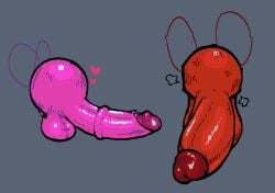 2boys angry ball_with_hyper_features balls big_balls big_penis circumcised fly fly_(the_binding_of_isaac) heart huge_cock insects medial_ring non-human penis small_but_hung tagme the_binding_of_isaac tookahp_(artist) toony veiny_penis waddling_head wings