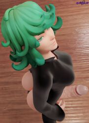 3d big_ass big_balls big_penis blizzard_entertainment futa_only futanari jinxed_xp kiriko_(overwatch) kiriko_kamori one-punch_man overwatch overwatch_2 penis solo tatsumaki