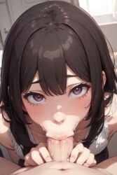 :>= ai_generated aigeneratedp deep_blowjob looking_at_viewer oral original original_character pov pov_blowjob pov_eye_contact sucking sucking_penis suction