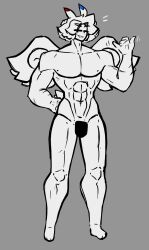 1boy alternate_version_available angel_(shewiff) fit fit_male male male_only muscular muscular_male naked nude nude_male oc original original_character pokémon_(species) pokemon questionable shewiff tagme togekiss toned wings