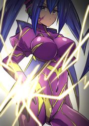 1girls bodysuit duel_monster electricity rai-mei soratouenban104 yu-gi-oh!