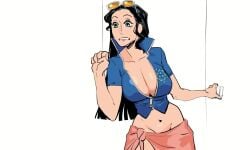 10s adorable animated big_breasts black_eyes black_hair blue_eyes breasts canon concerned female funny long_nose male meme mp4 nico_robin one_piece pirate pirates post-timeskip sarong scared scared_expression sound straw_hat_pirates sunglasses sunglasses_on_head thick_thighs tony_tony_chopper usopp video void_dot_exe wide_hips