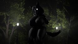 3d_(artwork) anthro ass big_breasts big_nipples black_body black_breasts black_fur black_hair black_nipples bone breasts dark_body dark_fur darwinthejockey detailed_background digital_media_(artwork) ears_up female female_focus fog foggy foggy_background fur glowing glowing_eyes hair hand_on_breast hi_res huge_breasts knees_bent leaf long_hair mal0 malo nature nature_background night nipples nude outside park plant raised_arms scp-1471 scp-1471-a scp_foundation skull skull_head solo source_filmmaker standing street_lamp tail tail_motion tail_tuft tailwag teeth thick_thighs tree tuft white_eyes wide_hips