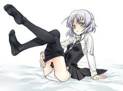 as-special clothing feet panties pantyhose pantyhose_pull sanya_v_litvyak satou_atsuki strike_witches tights underwear