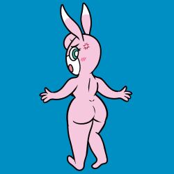 anthro ass embarrassed furry nude pokémon_(species) pokemon supremopenguino wigglytuff