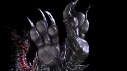 3d alduin animated black_body claws dragon foot_fetish foot_focus horns sfm skyrim tagme the_elder_scrolls video willie_piv