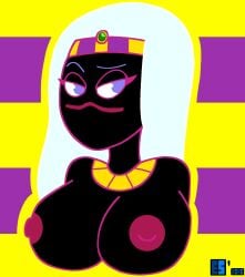 breasts bust_portrait duck_dodgers es_lewds martian martian_(duck_dodgers) nude_female queen_tyr'ahnee solo solo_female