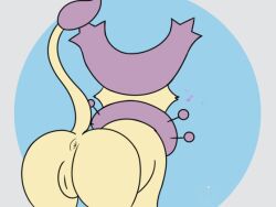 animated anus ass delcatty feline feral lowres musical_note pokémon_(species) pokemon presenting_hindquarters pussy shaking_butt tail temiest