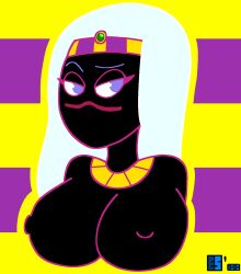 breasts bust_portrait duck_dodgers es_lewds martian martian_(duck_dodgers) nude_female queen_tyr'ahnee solo solo_female