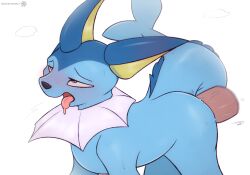 ambiguous_gender blush eeveelution feral generation_1_pokemon genitals hi_res moan nintendo nude penetration penis pokemon pokemon_(species) sex simple_background snowstormbat vaporeon