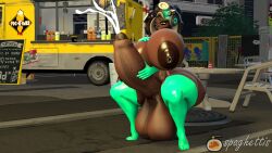 3d 3d_(artwork) big_ass big_breasts big_penis cum ejaculation female futa_only futanari huge_ass huge_breasts huge_cock huge_nipples huge_penis huge_testicles hyper_penis large_areolae marina_(splatoon) masturbation naked nintendo nude penis puffy_nipples spaghettis_(artist) splatoon thick_thighs thighhighs veiny_penis