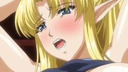 00s 1boy 1girls 2009 2023 animated anime arsura blonde_hair blush breasts elf elf_ears elf_female elf_no_futago-hime female fingering longer_than_10_seconds male meiriin_(elf_no_futago-hime) moan moaning naked nipples nude nude_female pinch pinching pinching_nipples pussy pussy_juice red_hair sound tagme vagina vaginal_juice_drip video