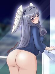 ass bottomless melia_antiqua silver_hair tagme wings xendrawsseggs xendrawsthings xenoblade_(series) xenoblade_chronicles xenoblade_chronicles_(series) xenoblade_chronicles_3