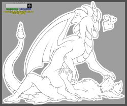 absurd_res activision anthro big_(disambiguation) canid canine detailed dragon duo female feral from_front_position fur furry hands_on_legs hi_res horn human humanoid kayasamix lizard lying male male/female mammal monochrome on_back one_eye_closed open_wings penetration raised_tail reptile reverse_missionary_position scalie sex sitting size_difference smile spread_legs spreading spyro spyro_the_dragon tail toony traditional_media_(artwork) vaginal_penetration vaginal_penetration wings