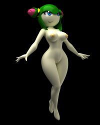 1girls 3d 3d_(artwork) alien alien_girl barefoot big_breasts black_background blue_eyes breasts cosmo_the_seedrian curvy earthwinddk2 featureless_feet feet female floating green_hair nipples nude plant plant_girl pussy seedrian sega short_hair simple_background solo sonic_(series) sonic_the_hedgehog_(series) sonic_x tagme thick_thighs wide_hips