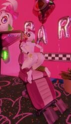 absurd_res animatronic anthro anus ass avian bird bow_(feature) bracelet chair chicken copi_cat_(artist) feet female five_nights_at_freddy's five_nights_at_freddy's:_security_breach furniture galliform gallus_(genus) genitals glamrock_chica_(fnaf) hand_on_butt hi_res jewelry kneeling lipstick looking_back machine makeup mask on_chair phasianid presenting presenting_hindquarters purple_eyes pussy robot scottgames solo spread_butt spreading steel_wool_studios toes tongue tongue_out vaginal_penetration white_body