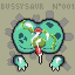 ass asshole asshole_opened_wide bulbasaur cum cum_drip cum_in_ass cum_inside cum_on_body game_freak glory_wall male male_only nintendo not_safe_fur_work penis penis_out pixel_art pokemon pokemon_(species) small_penis spread_anus tentacle