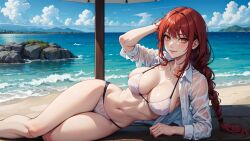 ai_generated big_breasts bikini chainsaw_man lxlbanner makima_(chainsaw_man)