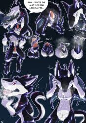 absurd_res anthro close-up closed_eyes dragon duo erection forced forced_transformation goo_creature hi_res horn living_latex looking_pleasured male male/male merging panicked_look sergal sh_in_ys steam suiting symbiote talen transformation transformation_sequence wings xayr