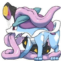 big_penis bodily_fluids cum feral generation_2_pokemon generation_3_pokemon genital_fluids genitals huge_cock hyper hyper_genitalia hyper_penis hyper_tongue legendary_pokemon long_penis long_tongue low_res male multi_tongue nintendo penis pokemon pokemon_(species) reptile scalie sevi_blaze seviper snake snake_penis suicune taur tongue unusual_anatomy unusual_genitalia unusual_penis