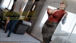 1girls 3d 3d_(artwork) areola batman:_arkham_origins batman_(series) big_breasts blonde_hair blouse blue_eyes busty cheating cheating_boyfriend claire_redfield claire_redfield_(jordan_mcewen) couple cuckquean curvaceous curvy curvy_figure dc dc_comics digital_media_(artwork) doctor dr._harleen_quinzel english_text erect_nipples_under_clothes eyebrows eyelashes eyes female female_focus glasses harleen_quinzel harley_quinn hourglass_figure huge_boobs huge_breasts husband husband_and_wife injustice_2 labcoat large_boobs large_breasts light-skinned_female light_skin lips male necklace netorare nipple_bulge no_bra ntr partial_female partial_male pearl_necklace pervertmuffinmajima pokies psychiatrist resident_evil resident_evil_2 resident_evil_2_remake skirt sleeveless_blouse text thick undressing voluptuous voluptuous_female wide_hips wife