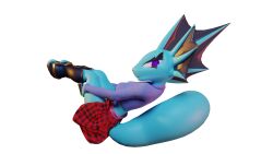 3d anthro aquatic_dragon dragon freedom_planet freedom_planet_2 looking_at_viewer merga seriuswolf video_games water_dragon