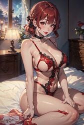 ai_generated blush hi_res large_breasts lingerie looking_at_viewer red_eyes red_hair sarcos_ stable_diffusion