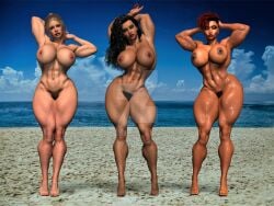 3d 3d_(artwork) 3girls ass athletic athletic_female big_ass big_breasts big_butt bottom_heavy breasts bubble_ass bubble_butt bust busty chest cleavage curvaceous curvy curvy_figure dark-skinned_female dark_skin divergentartgb eyebrows eyelashes eyes female female_focus fit fit_female hair hips hourglass_figure huge_ass huge_breasts large_ass large_breasts legs light-skinned_female light_skin lips mature mature_female slim slim_waist thick thick_hips thick_legs thick_thighs thighs top_heavy top_heavy_breasts upper_body voluptuous voluptuous_female waist wide_hips