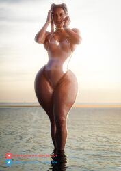 1girls 3d 3d_(artwork) absurd_res absurdres apex_legends ass beach big_ass big_breasts bikini braided_hair braided_twintails brazilian breasts cellulite curvaceous curvy dark-skinned_female dark_skin female female_focus female_only huge_ass huge_breasts large_ass large_breasts latina latina_milf loba_(apex_legends) long_nails massive_ass milf multicolored_hair nails_painted one-piece_swimsuit partially_submerged patreon_username piercing respawn_entertainment seductive solo solo_female solo_focus swimsuit tagme tattoo the_x_creator thick_thighs thighs twitter_username wide_hips