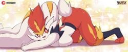 2d anthro cinderace female female_cinderace furry furry_female generation_8_pokemon lagomorph nintendo pokémon_(species) pokemon sarox