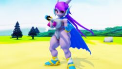 anthro aquatic_dragon dragon freedom_planet freedom_planet_2 looking_at_viewer nude sahanovazamat sash_lilac video_games water_dragon