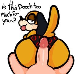 big_ass big_breasts big_penis breasts bubble_butt duck_hunt duck_hunt_dog furry huge_ass huge_cock huntress_(lewdewott) lewdewott nintendo penis thick_thighs wide_hips