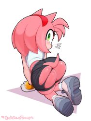 amy rose from sega by delicioussoup