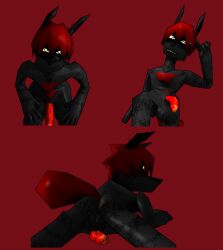 animal_humanoid anthro anus canid canid_humanoid canine canine_humanoid fur grey_body grey_fur hair hi_res humanoid low_poly male male/male mammal mammal_humanoid presenting presenting_anus red_hair solo