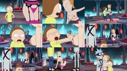 accurate_art_style adult_swim bondage breasts canonical_scene male morty_smith nipples rick_and_morty rick_sanchez summer_smith