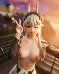 1girls 3d areolae arms artist_request belly boobs breasts digital_media_(artwork) exposed_breasts exposed_nipples facing_viewer female female_focus female_only fortnite front_view hands hands-free hips image lexa_(fortnite) light_skin looking_at_viewer naked_female nipples no_bra nude nude_female open_eyes open_mouth partially_clothed pink_nipples princess_lexa_(fortnite) shoulders smile sole_female standing stomach tagme_(artist) teeth_showing thighs tits tongue tongue_out topless waist wink