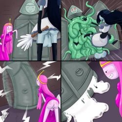 1futa 1girls adventure_time ass backsack ball_stretching balls bgredrum bottomless breasts captured cbt clothed clothing cum cum_on_floor duo encasement female flaccid full-package_futanari fully_clothed futanari futasub humanoid implied_sex iron_maiden maid_outfit marceline masturbation mostly_clothed naughty_smile princess_bubblegum pussy rape restrained standing tentacle tentacle_rape tentacle_sex vagina vaginal_masturbation