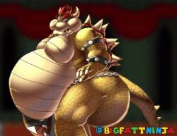 big_ass big_penis bigfattninja bowser bowser_fart_gif bubble_butt fat huge_ass indoors male_only mario_(series) meme overweight penis shitpost super_mario_bros. tagme