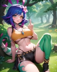 ..l., ai_generated high_thong hip_dips hourglass_figure league_of_legends neeko skindentation slim_waist stable_diffusion tagme thick_thighs thin_waist thong_straps thongstraps underboob wide_hips