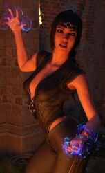 3d 3d_(artwork) ass baldur's_gate baldur's_gate_3 daz3d daz_studio dungeons_and_dragons female_only magic pin3d shadowheart small_breasts solo_female tagme