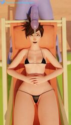 1futa 1girls 3d beach bikini brown_hair brunobwh exhibitionism faceless faceless_character faceless_futanari female futa_with_female futanari imminent_sex large_penis leaking_precum light-skinned_female light_skin overwatch overwatch_2 penis penis_awe penis_in_face precum precum_drip public purple-skinned_futanari purple_skin small_breasts standing swimsuit tracer wide_hips widowmaker