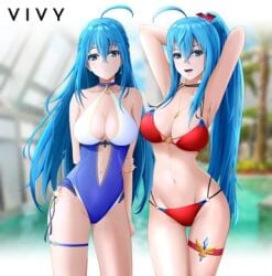 2girls big_breasts huge_breasts large_breasts multiple_girls vivy vivy:_fluorite_eye's_song