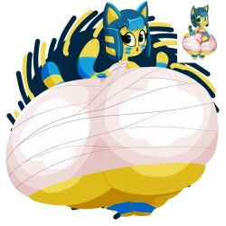 1girls animal_crossing ankha big_ass bubble_butt female female_only huge_ass nintendo solo solo_female thick_thighs user3345 video_game_character wide_hips