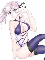 fate/grand_order fate_(series) miyamoto_musashi_(fate) miyamoto_musashi_(swimsuit_berserker)_(third_ascension)_(fate) white_hair