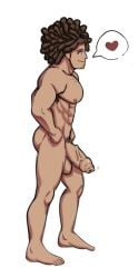 big_penis danganronpa dreadlocks hagakure_yasuhiro male male_only muirobara naked no_clothes solo