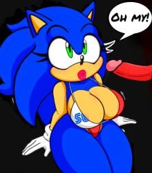 after_transformation big_breasts bikini bimbofication bimbofied blowjob curvy_figure cute_expression ditzy fan_edit female female_focus female_only knuckles_the_echidna looking_up on_knees rule_63 sex solo_female sonic_(series) sonic_the_hedgehog sonic_the_hedgehog_(series) sonique_the_hedgehog