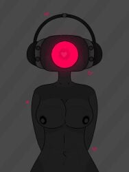 arms_behind_back dark_nipples dark_skin female female_only female_solo headphones heart_eye looking_at_viewer object_head skibidi_toilet solo solo_female speaker speaker_head speaker_woman speaker_woman_(skibidi_toilet) speakerwoman speakerwoman_(skibidi_toilet) tagme woman women