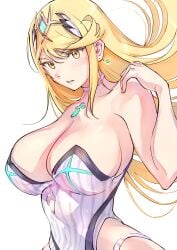 blonde_hair breasts core_crystal female female_only mythra nintendo solo swimsuit tagme ug333333 xenoblade_(series) xenoblade_chronicles_2